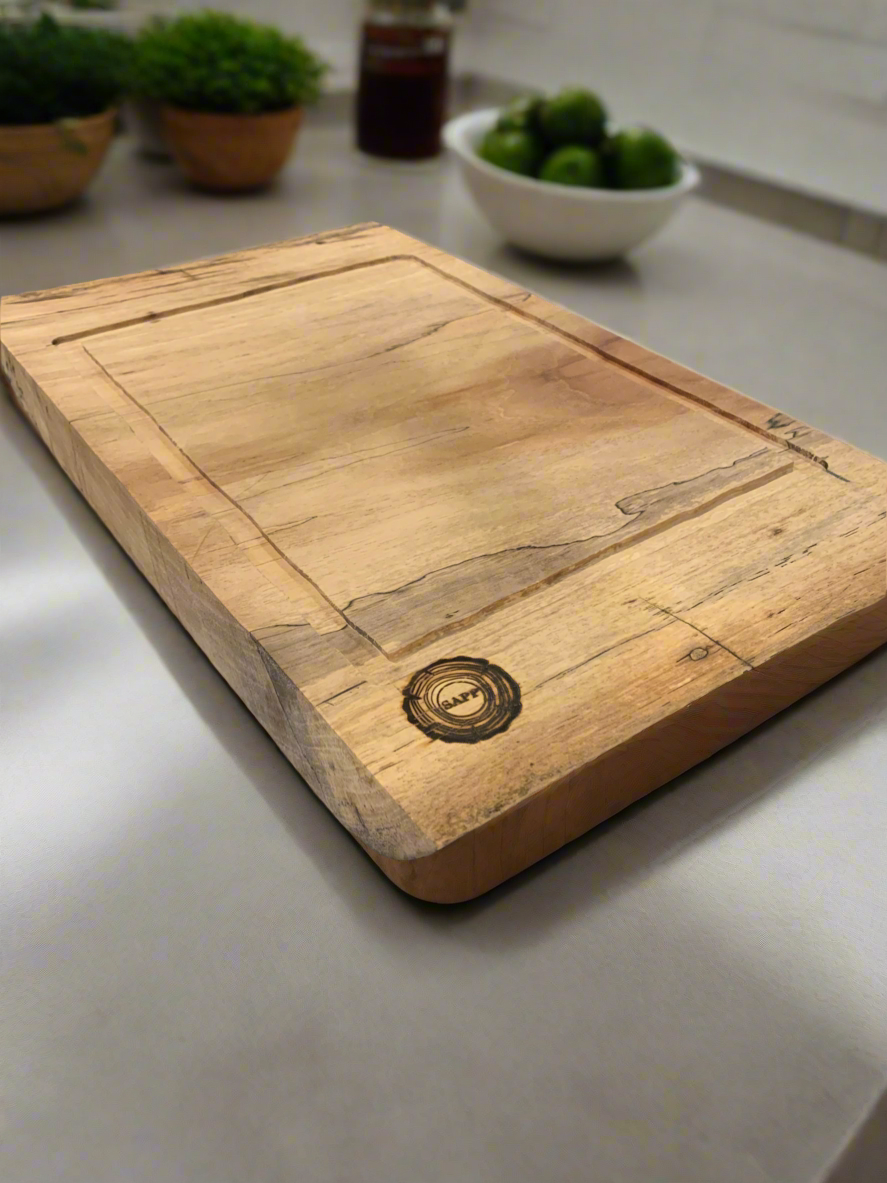 Thick Custom Live Edge Wood Cutting Board