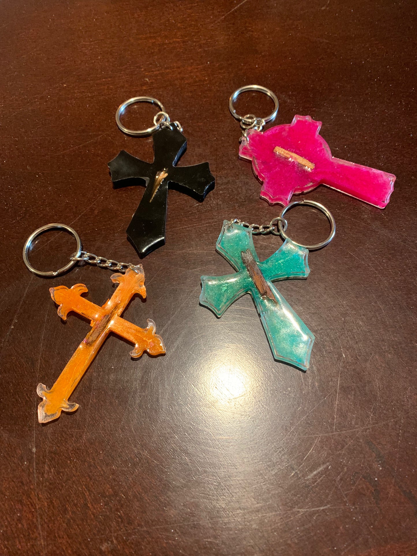 Hillcountry Flood Disaster Support Cross Keychains