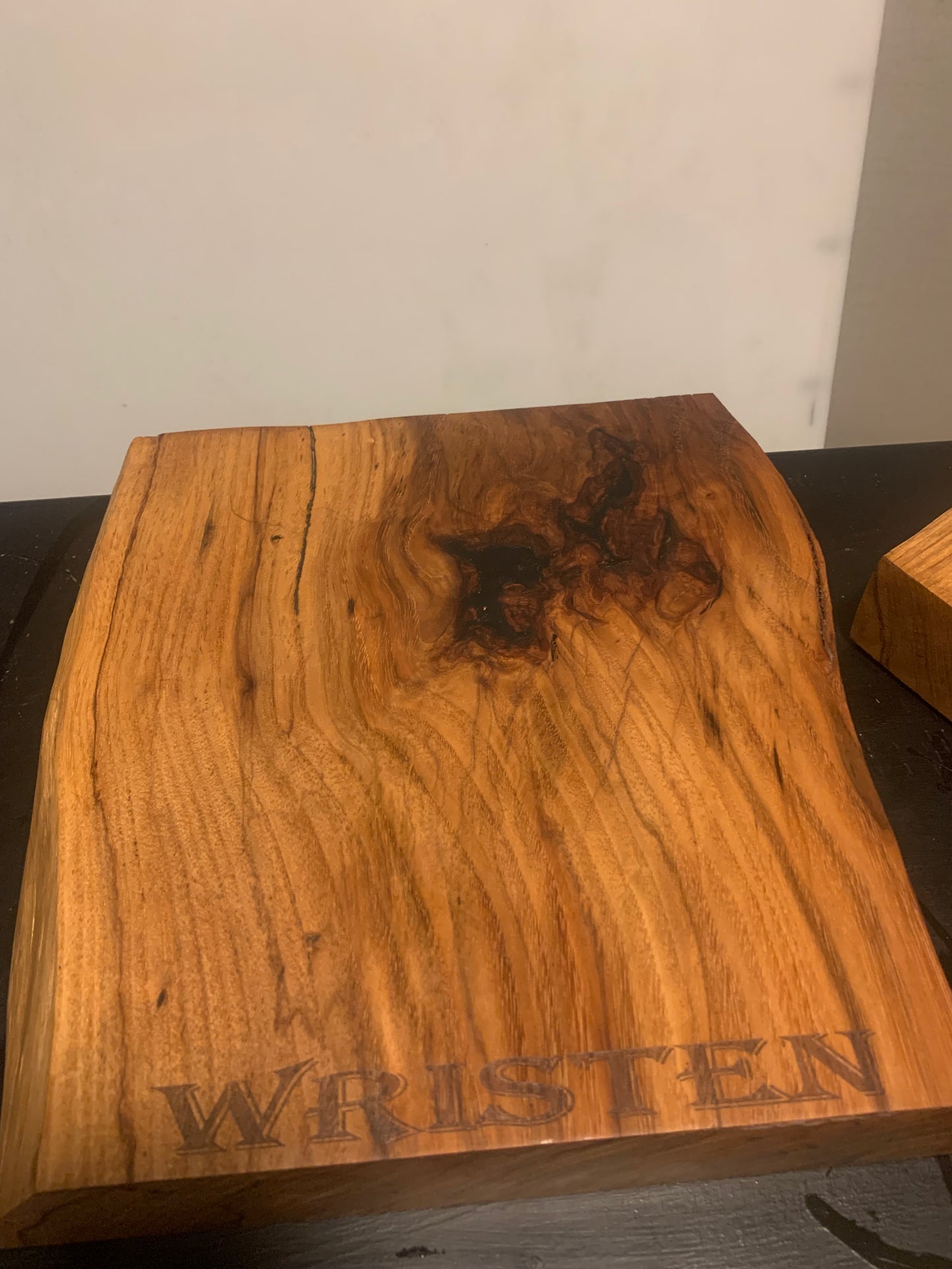 Thick Custom Live Edge Wood Cutting Board