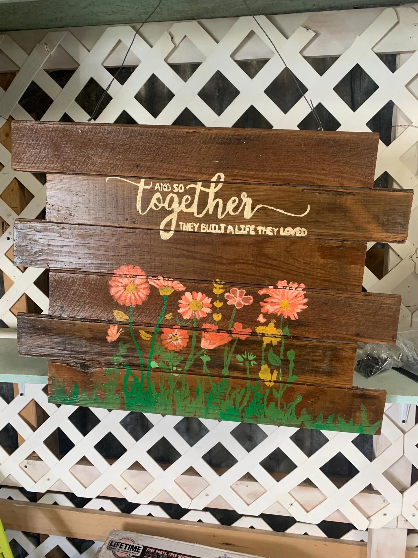 Reclaimed Cedar Siding Custom Sign
