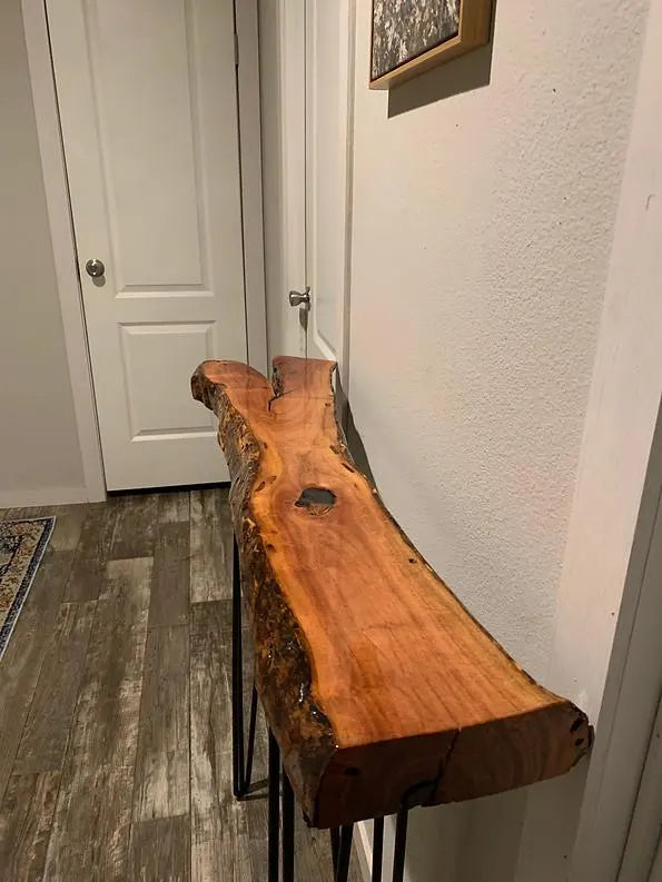 Live Edge Mesquite Entry Table/Bench Top