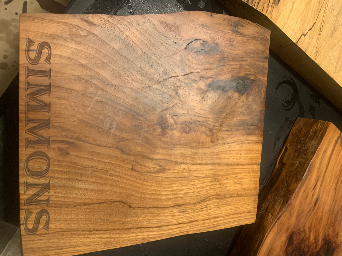 Thick Custom Live Edge Wood Cutting Board