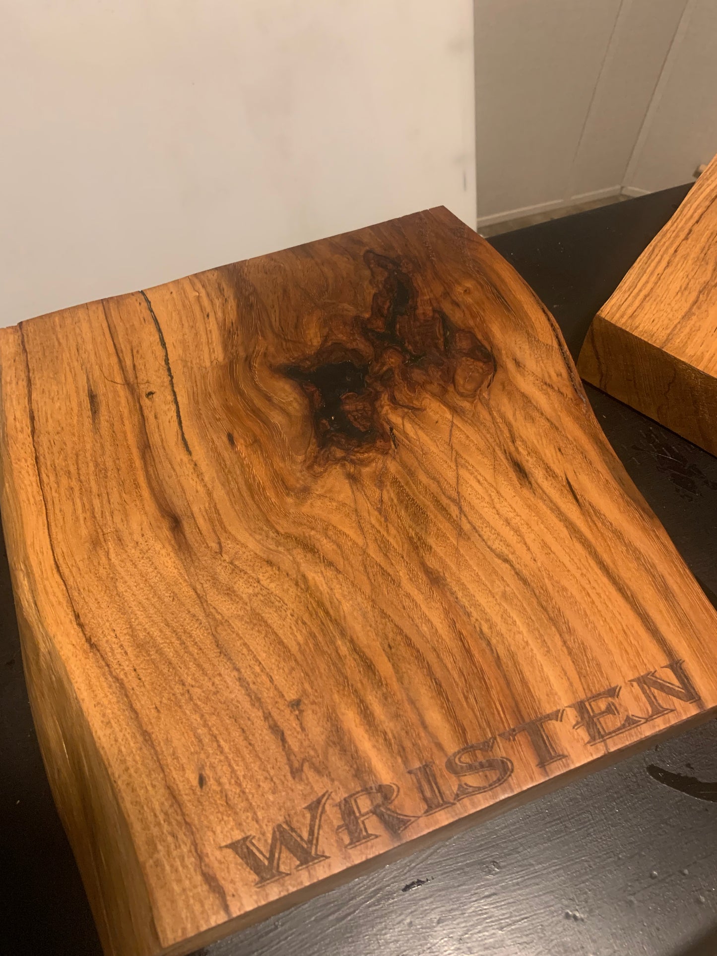 Thick Custom Live Edge Wood Cutting Board