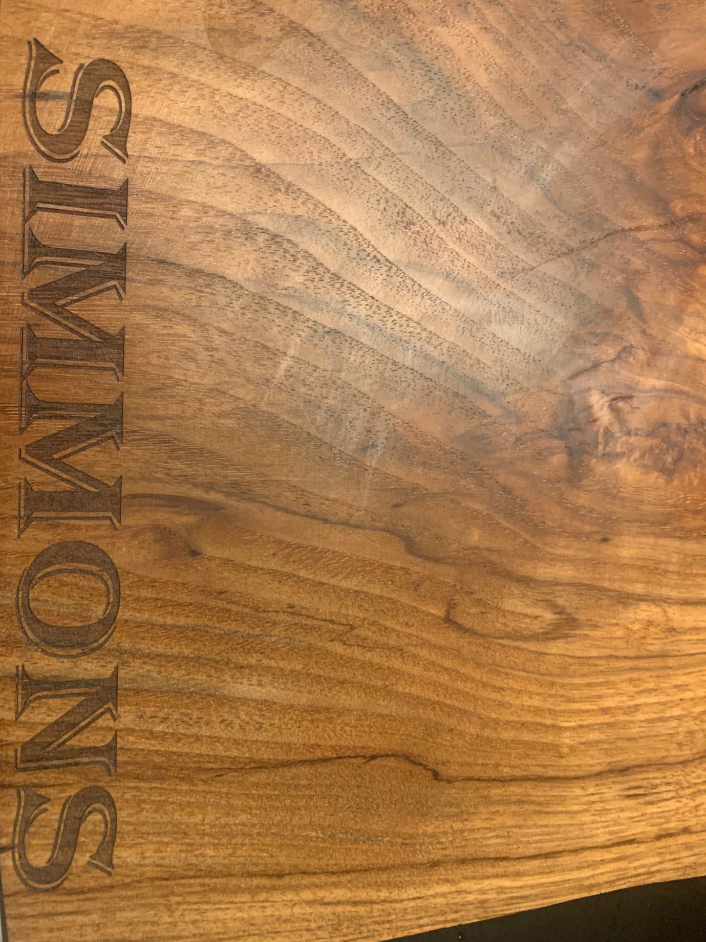 Thick Custom Live Edge Wood Cutting Board
