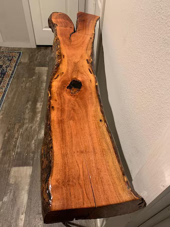 Live Edge Mesquite Entry Table/Bench Top