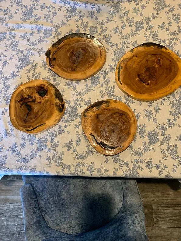 Custom Wood MedallionTrivets Set
