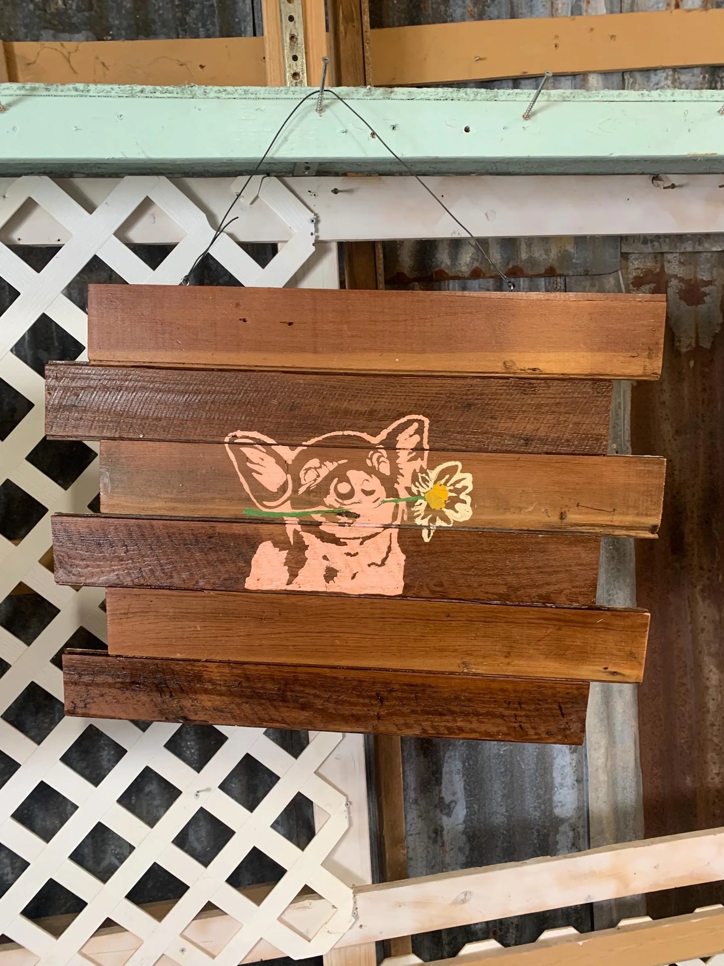 Reclaimed Cedar Siding Custom Sign